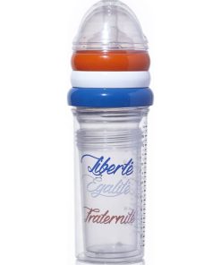 Lot de 3 biberons anti colique gigogne Liberté (360 ml et 210 ml) - Bleu