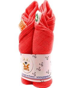 Langes En Coton Bio Electric Summer - Rouge carmin
