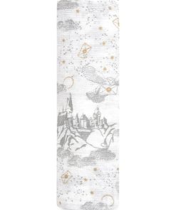 Maxi lange en mousseline de coton Harry Potter letters (120 x 120 cm) - Gris
