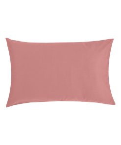 Taie d'oreiller bébé - 100% coton Bio - 'P'tit Basile' - Rose foncé