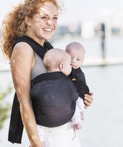Porte bébé pour jumeaux Twin mesh - Noir