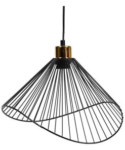 Suspension métal filaire Medusa D35 - Noir