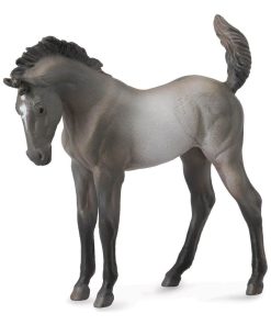 Figurine Cheval : Mustang Poulain Grullo - N/A