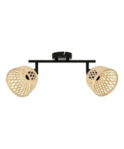 Rampe 2 spots bambou Hanoi - Beige
