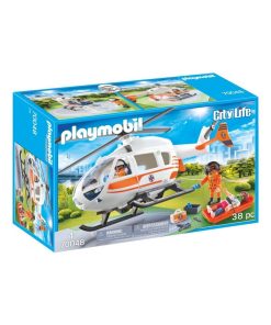 70048 Hélicoptère De Secours, 'playmobil' City Life - N/A