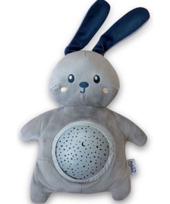 Veilleuse peluche lapin (20 cm) - Gris
