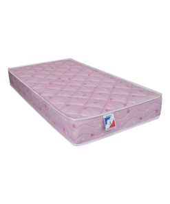 Matelas Bébé 100% Coton hypoallergénique en Mousse FERME Fabriqué en France Couleur Rose, - Rose
