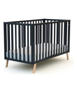 AT4 - Lit Bébé 60x120 CONFORT - Gris foncé