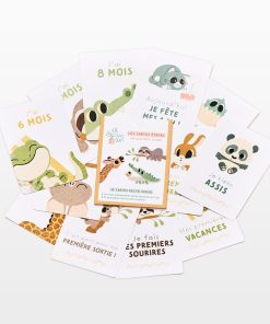 Cartes étapes 'Ma Première Année' - Blanc