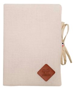 Protège carnet de santé en gaze de coton, Jeanne - Beige