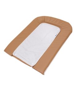 Candide - Matelas à langer PVC cassonade + 2 éponges pressionnées blanches - Orange