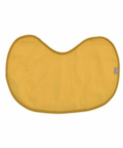 Bavoir d'épaule en gaze de coton et bambou - Moutarde