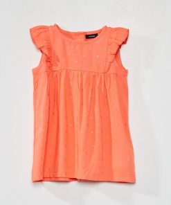 Robe imprimée sans manches - Rose