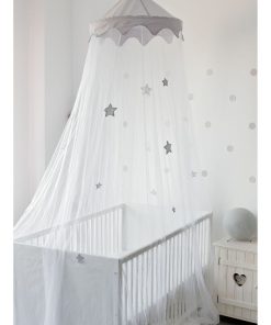 Ciel de lit bébé Trois Kilos Sept - Gris