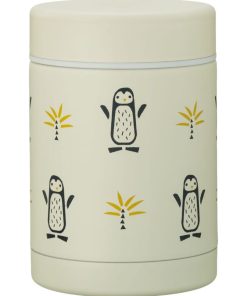 Thermos alimentaire Pingouin (300 ml) - Ecru