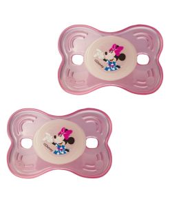 Lot de 2 sucettes nuit DS Minnie Pink Girl 12 mois - Rose