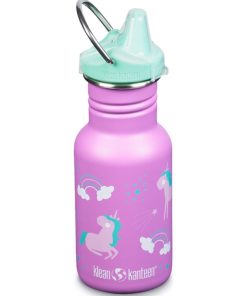 Gourde Inox 355 ml bouchon Sippy Unicorns - Rose