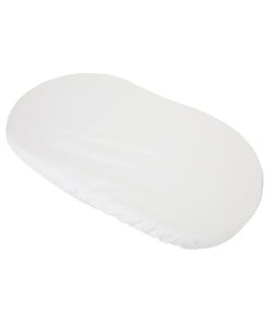 Eveil Et Nature Alèse 30x76 Cm Jersey Coton Bio Pour Couffin - Blanc