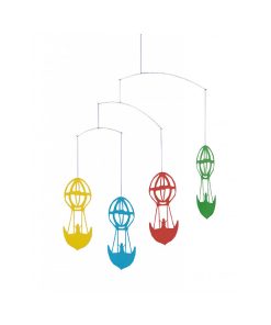 flensted Mobiles' Montgolfières, H.c.a. Color - Rouge
