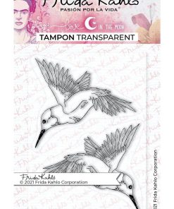 2 tampons transparents - Colibris - 9,5 x 6,5 cm - N/A