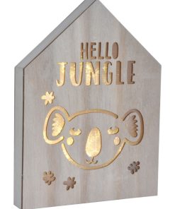 Veilleuse Hello jungle maison koala - Marron
