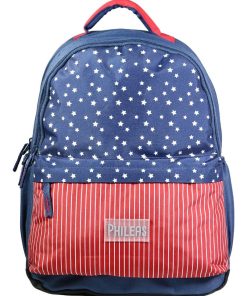 BAGTROTTER Sac à dos 2 compartiments Phileas Bleu USA - Bleu