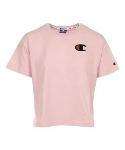 Champion Crewneck T-shirt Cropped - Rose