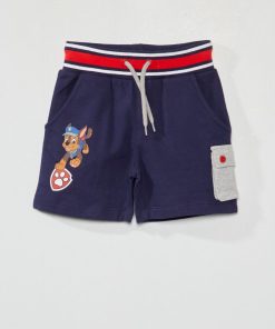 Short en molleton 'Pat' Patrouille' - bleu marine
