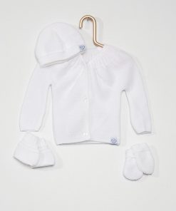 Ensemble brassière 'La Manufacture de Layette' - blanc