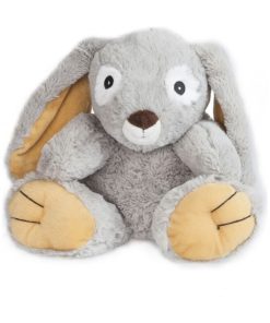 Peluche Bouillotte Lapin - Made in France - Gris