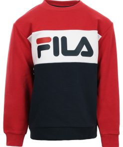 Kids Night Blocked Crew Sweat - Bleu marine