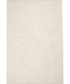 Tapis salon 120x170 COTCOLO Beige tapis moderne tufté à la main - Beige