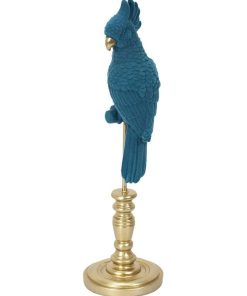 Perroquet décoratif bleu H37 - Bleu