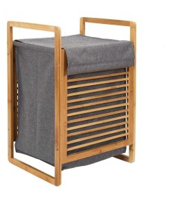 Panier à linge bambou - Gris