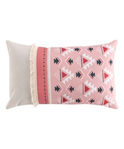 Coussin 30 x 50 cm Esmeralda rose - Rose