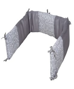 ROBA Tour de Lit Bébé safe asleep® - Easy Air "miffy®" - Gris - Gris
