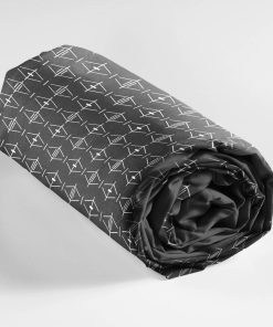 Drap housse Collection Aris geometrix - gris anthracite