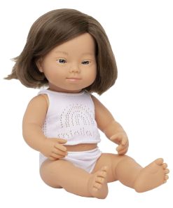 Poupée bébé fille, 38 cm, syndrome de Down - N/A