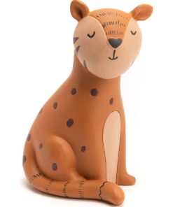 Tirelire léopard (15 cm) - Marron