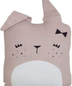 Doudou Fabelab Lapin Rose coussin - Animal Cushion - Rose