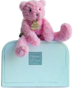 doudou Histoire d'ours Chat Rose 24cms HO2646 Sweety Pantin - Rose
