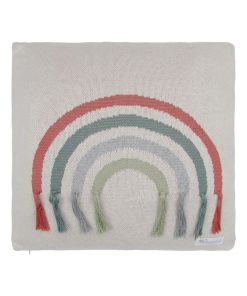 Housse de coussin bébé Arc-en-ciel en coton - Multicolore