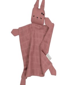 Doudou plat en coton biologique Lapin Clay - N/A