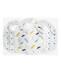 Lot de 3 bavoirs bébé Kinousses - Bleu