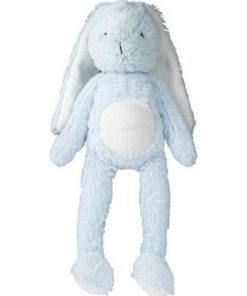 Doudou Happy Horse Lapin Bleu pantin - 35 cm Bowie - Bleu