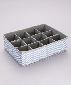 Casier de rangement en tissu - bleu
