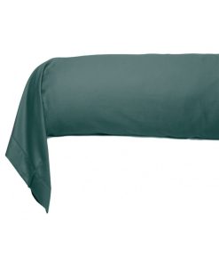 Blanc Avenue Taie De Traversin 86x185 Cm Satin De Coton - Vert