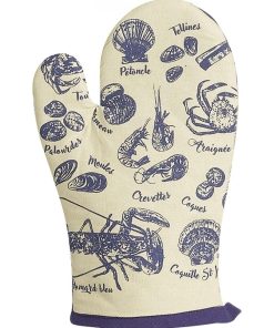 Gant de cuisine Peche a pied 18 x 28 cm - Beige