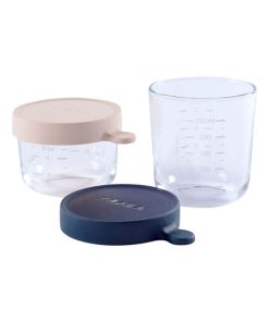 Coffret 2 portions en verre 150 ml + 250 ml Dark Blue - Multicolore
