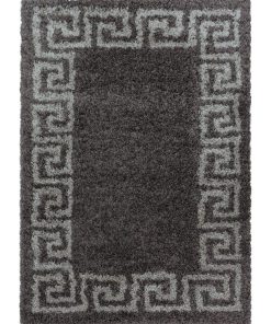 Tapis shaggy 120x170 SHAGGY HE Marron OEKO TEX idéal pour Cuisine - Marron